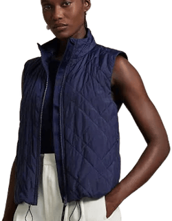 Ralph Lauren Women's RLX Full Zip Quilted Hybrid Vest Tiller