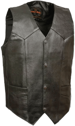 Milwaukee Leather Men's Classic V-Neck Motorcycle Rider Vest