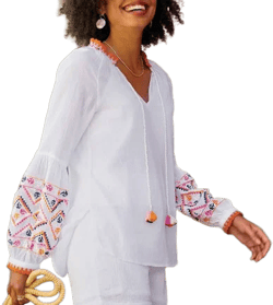Sundance Women's Leda Embroidered Top