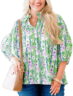 Chic Soul Women's Love Is All Around Blouse
