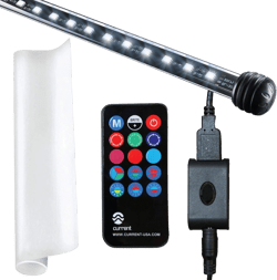 CURRENT USA 36" Serene Aquarium LED Background Light Kit | Fish Tank Lighting Backdrop Decoration Black 3D 29, 30, 40, 50, 55, 65 Gallon Tank (3152) 36"-48"