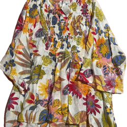 Flying Tomato Ethyl Clothing Floral Tunic Top