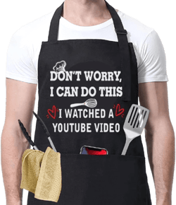 ONFAON Funny Apron for Men Women, Father's Day Gifts, Gifts for Mom,Birthday Gifts for Men Women，Cooking Grilling Apron