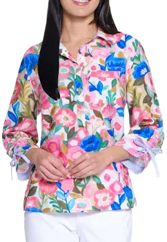 Womens Floral Print Tunic