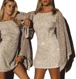 12th Tribe Women's Sequin Mini Dress