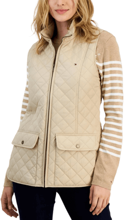 Tommy Hilfiger Women's Quilted Zip Front Vest