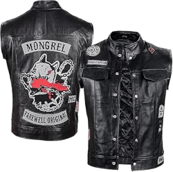 Men's Real Leather Days Deacon Gone Mongrel Vest