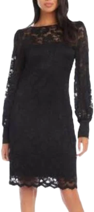Karen Kane Womens All That Shines Lace Mini Sheath Dress