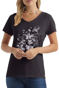 Hanes Women's V-Neck Graphic T-Shirt