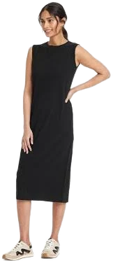 Universal Thread Women's Sleeveless Cotton Pullover Midi Shift Dress