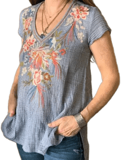 Johnny Was Embroidered Tunic