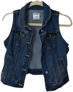 Old Navy Blue Denim Vest
