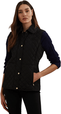 Ralph Lauren Women's Quilted Logo Vest