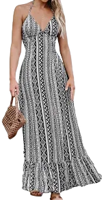 Cupshe Women's Flounce Maxi Dress