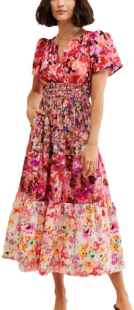 Floral Print Midi Dress