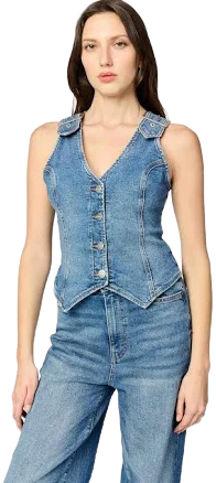 Warp + Weft JNB Denim Vest