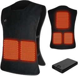 Fleece Heated Vest with 10000mAh Battery Pack