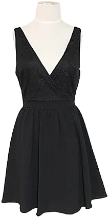 Elegant Lace Flared Formal Dress
