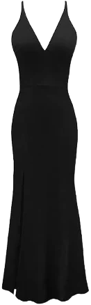 Dress The Population Women's Dresses Dress The Population Iris Slit Crepe Gown