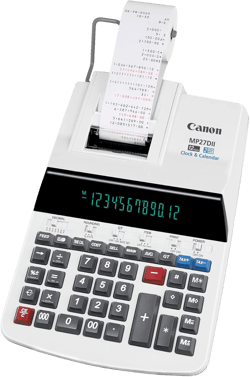 Canon MP27DII Printing Calculator, Gray