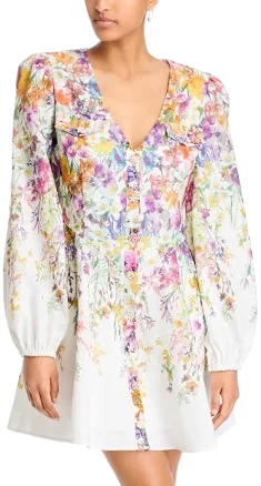 AQUA Women's Floral Mini Dress