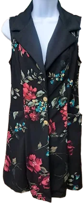 Floral Long Vest