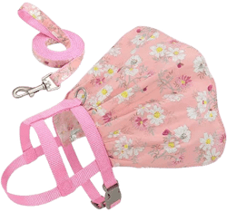 Floral Dog Harness And Leash Pet Cat Walking Vest Cute Summer Puppy