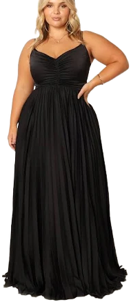 Petal & Pup Women's Naira Pleated Maxi Dress
