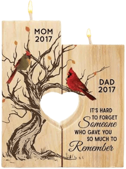 Personalized Cardinal Hard To Forget Candle Holder