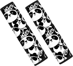 Dreaweet Car Seat Belt Cover Cute Panda Car Accessories Seatbelt Covers for Kids Women Soft Universal Seat Belt Cushion for Cars SUV Trucks Sedan