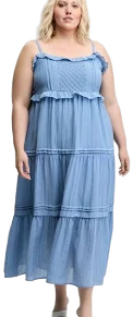 And Now This Women's Babydoll Maxi Dress