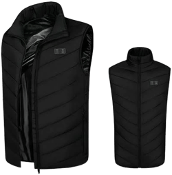 Lightweight Rechargeable Heated Vest with 3-Level Temperature Control