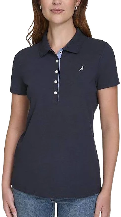 Nautica Women's Daisy Short Sleeve Polo