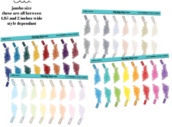 Rainbow Jumbo Daily Planning Kawaii Highlighters V2 Dividers or Underlays for any Planner or Insert