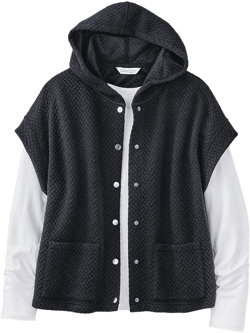 Cap-Sleeve Quilted Vest
