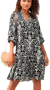 Printed Tunic Dress