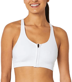 Xersion Medium Support Zip Front Seamless Sports Bra