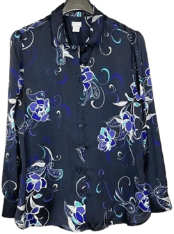 Chico's Women's Floral Button Front Tunic