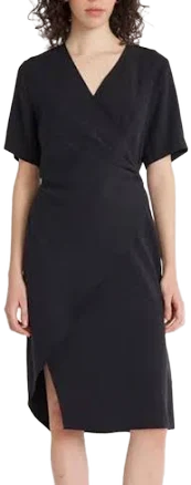 Luxely Women's Wrap Front Dress