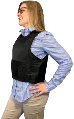 BulletBlocker NIJ IIIA Bulletproof Vest for Women, Black / L / C/D
