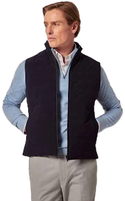 Hawes & Curtis Men's Quilted Polyester Vest
