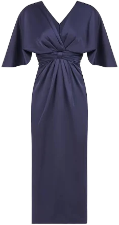 Lucia Women's V-Neck Kimono Midi Dress