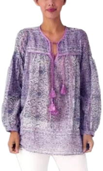 The Lily tunic incorporates a mesmerizing display of floral print tha