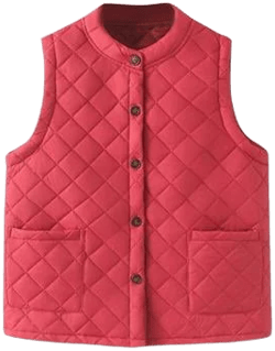 Women's Lightweight Quilted Padded Thermal Vest with Pocket