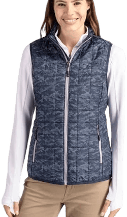 Cutter & Buck Rainier PrimaLoft Womens Eco Insulated Full Zip Puffer Vest