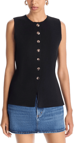 AQUA Women's Sleeveless Sweater