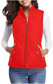 Yievot Women's Quilted Puffer Vest with Pockets
