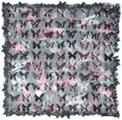 Zadig & Voltaire Women's Blondie Silk Butterfly-Print Scarf