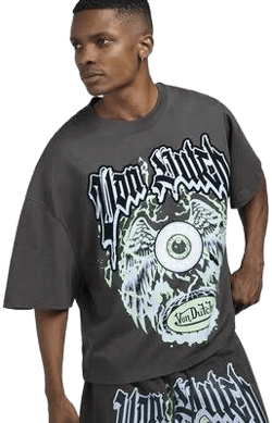 Von Dutch Men's Cropped Logo T-Shirt
