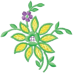Floral Embroidery Patch